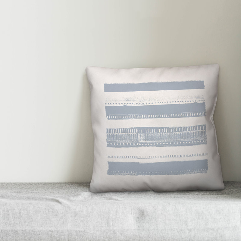 Coussin Tribal, H 16 po x l 16 po