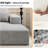 135.4" Cloud Modular Sectional Sofa Couch with L-Shape Chaise,Modern Minimalist Upholstered Couches for Living Room Bedroom,Deep Seat Corner Couch,No Assembly Required (,left Facing Chaise)-1701818890