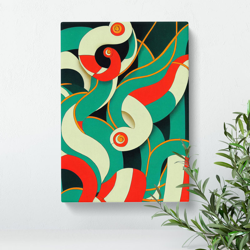 Snake No.3 - Wrapped Canvas, 50cm H x 35cm W x 3cm D