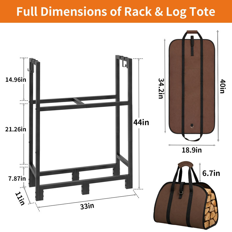 33 W x 11 D Log Rack