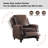31.1'' Wide Classic and Overstuffed Soft Push Back Recliner with Nailhead Trims (Set Of 2)-1880410466