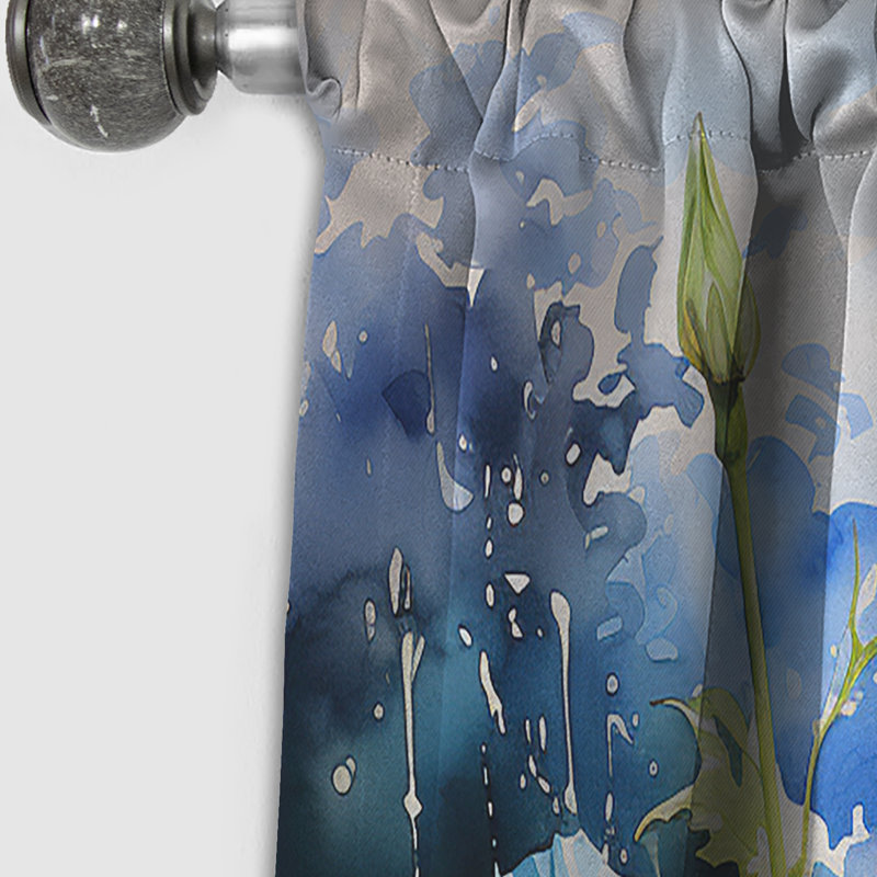 Rideau occultant floral Cierra - Morning Glory - 1 panneau, L 52 po x L 108 po