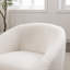 Fauteuil d'appoint rembourré moderne pivotant à 360 ° Luzern
