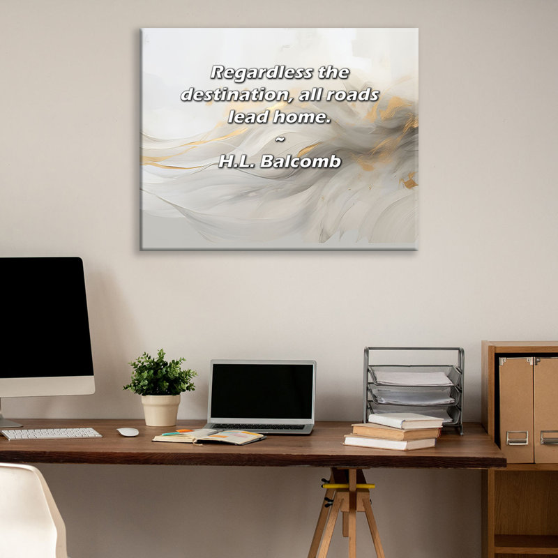 «Artsy Quote» par H.L. Balcomb, toile tendue avec châssis, H 17 po x l 24 po