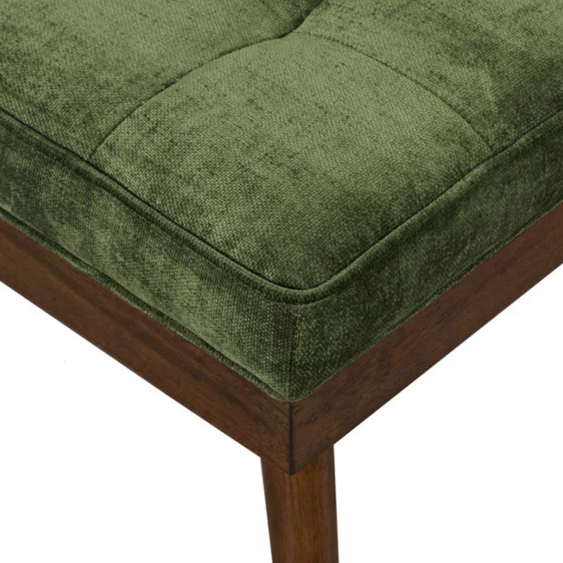 Banc en bois massif avec tabouret doux et magasin de vêtements, H 17,72 po x l 55,12 po x P 17,72 po