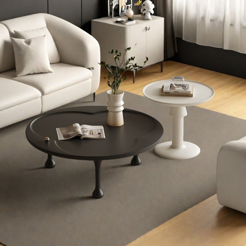 Table basse ronde de style rétro
