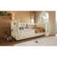 Lit de jour rembourré de taille simple, cadre de lit simple à rangement hydraulique avec chargement USB et de type C, cadre de lit avec lattes de bois et dossier de canapé touffeté, velours (sans matelas)-119320673