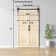 84'' Assembled Solid Wood Bi-Fold Barn Doors with Installation Hardware Kit