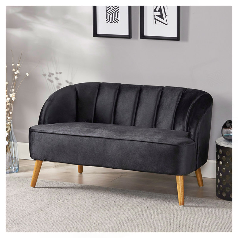 Causeuse moderne, Noir