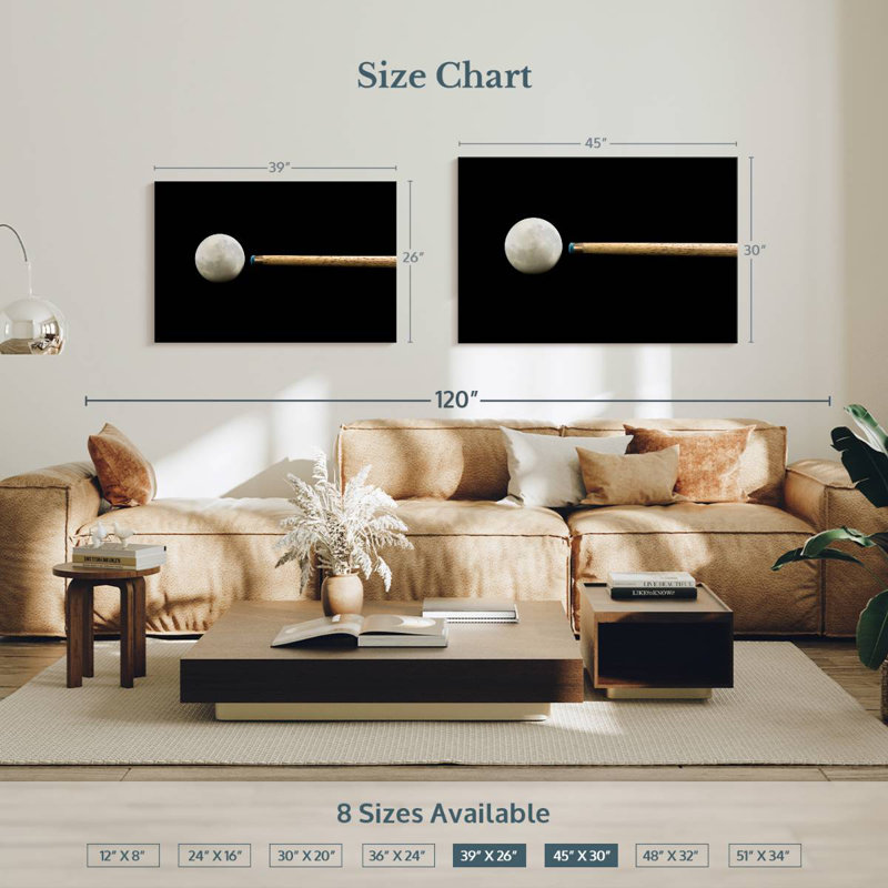 Balle de lune Senne Cue, H 26 po x l 39 po