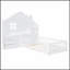 Lit House avec fenêtre et tiroirs de chevet, lit plateforme avec tablettes, prises et USB pour un confort et un rangement modernes-1596219624