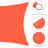 Yescom 20' x 23" Rectangular Shade Sail-57092811-123015006