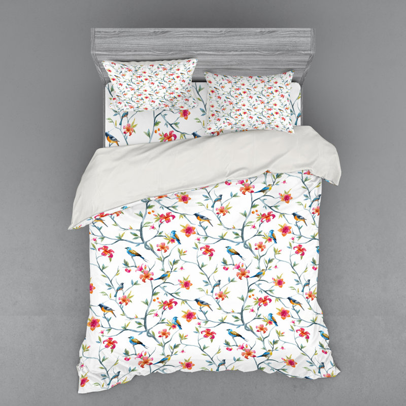 Ensemble de housse de couette aquarelle, Housse de couette grand + 3 pièces supplémentair