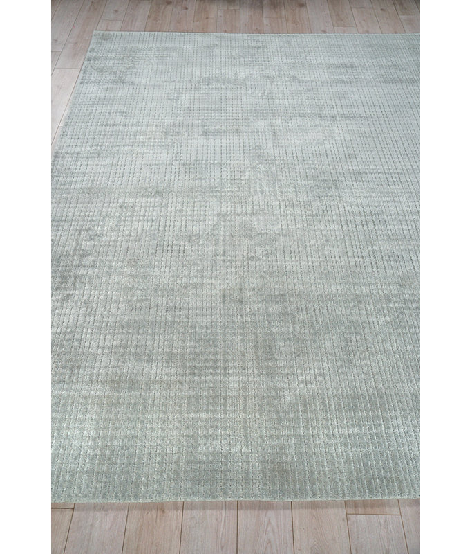 Cabrini Striped Area Rug in Light Silver, Rectangle 10' x 14'