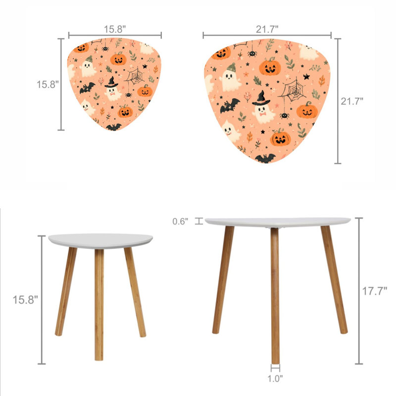 Ensemble de 2 tables gigognes Triangle Nesting