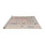 Tapis beige / rose / bleu tissé à la machine Manjusha-49532405
