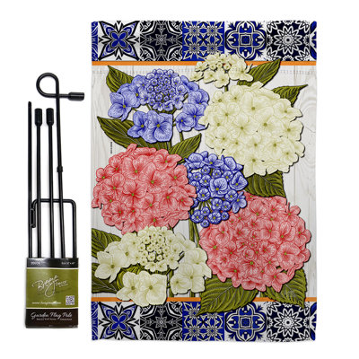 Double Sided 18.5'' H x 13'' W Polyester Flag Set
