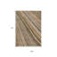 Tapis intérieur lavable rayé beige et brun 9 pi x 12 pi taupe