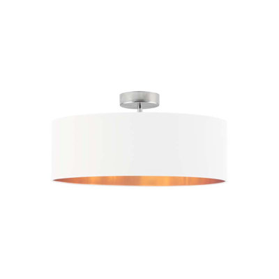 Sunburg Fabric Semi Flush Mount