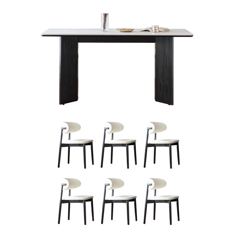 Ensemble de table de salle à manger Minimalist, 29.52"H x 70.86"L x 35.43"W