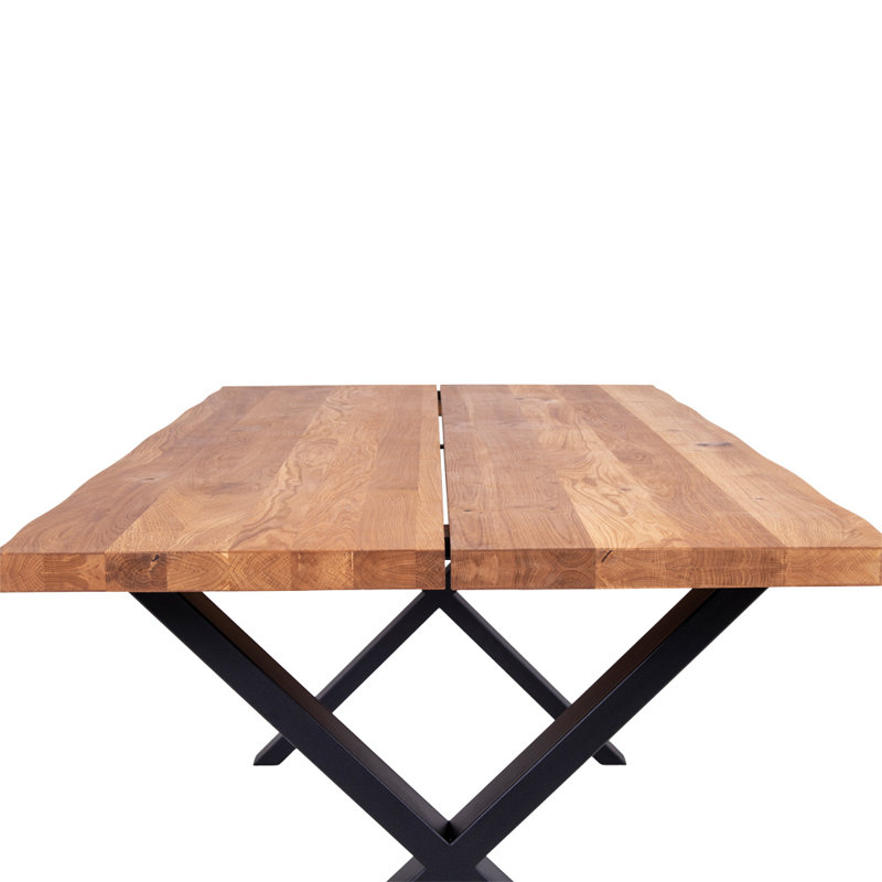Elsass Oak Rectangular Wood Top Dining Table, Oak