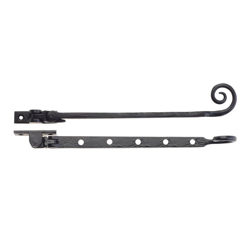 Curly Tail Casement Stay Door Lock, 6cm H x 30.5cm W x 3cm D
