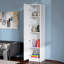 Grande armoire de rangement étroite avec 3 tablettes réglables pour le salon / la cuisine / la buanderie / la chambre à coucher-1622862350