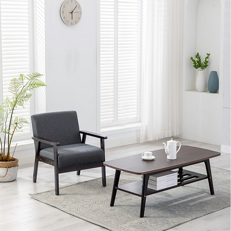 Fauteuil l 21,59 po Lenell, Noir, noir, noir, noir, Lin gris