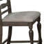 Chaise d’appoint en échelle de fond grise Crisdean