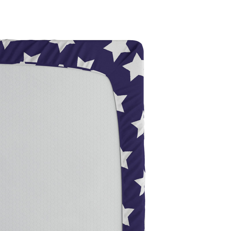 Microfiber Geometric Fitted Sheet, Full Fitted Sheet