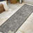 Massimo Bohemian Medallion Textured Weave Black/Gray Indoor/Outdoor Rug-808091349