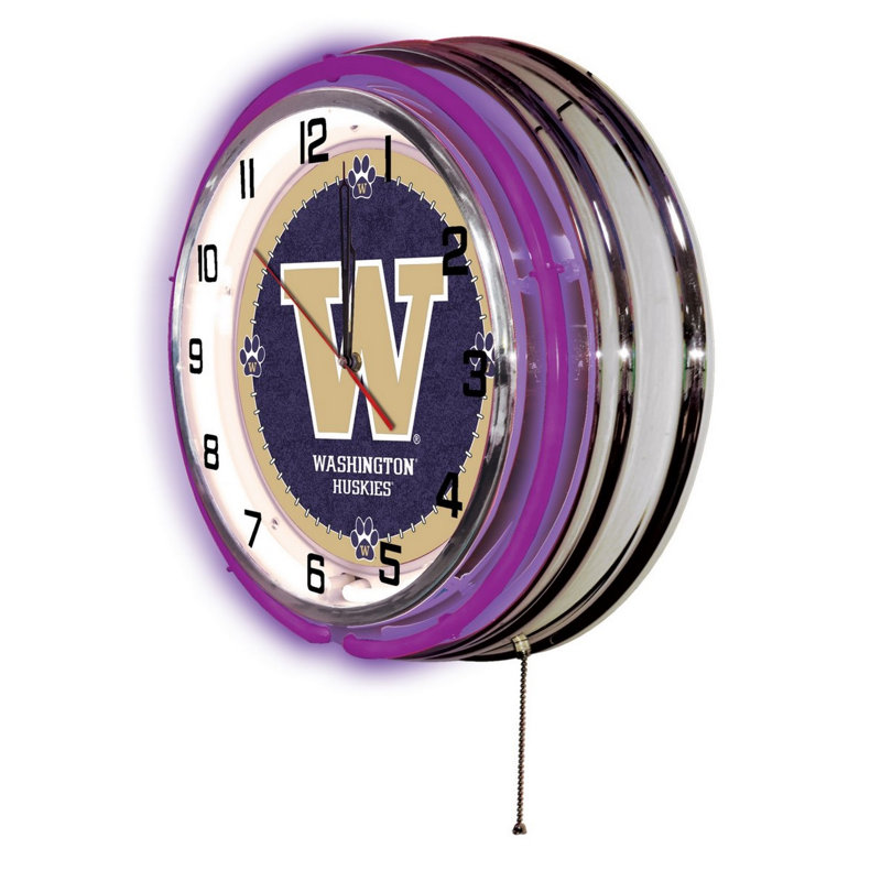 Horloge murale 19 po NCAA, Huskies de Washington