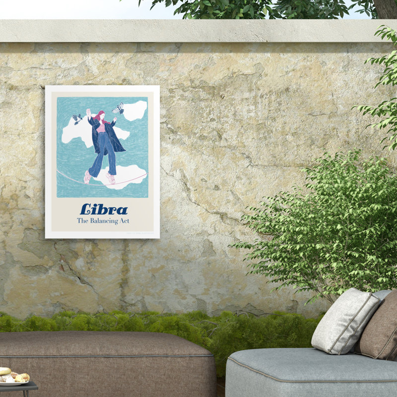 Jenny Liz Rome Jlr Libra Outdoor  Canvas, H 14 po x l 19 po