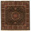 Hand Knotted Wool Area Rug in Black
