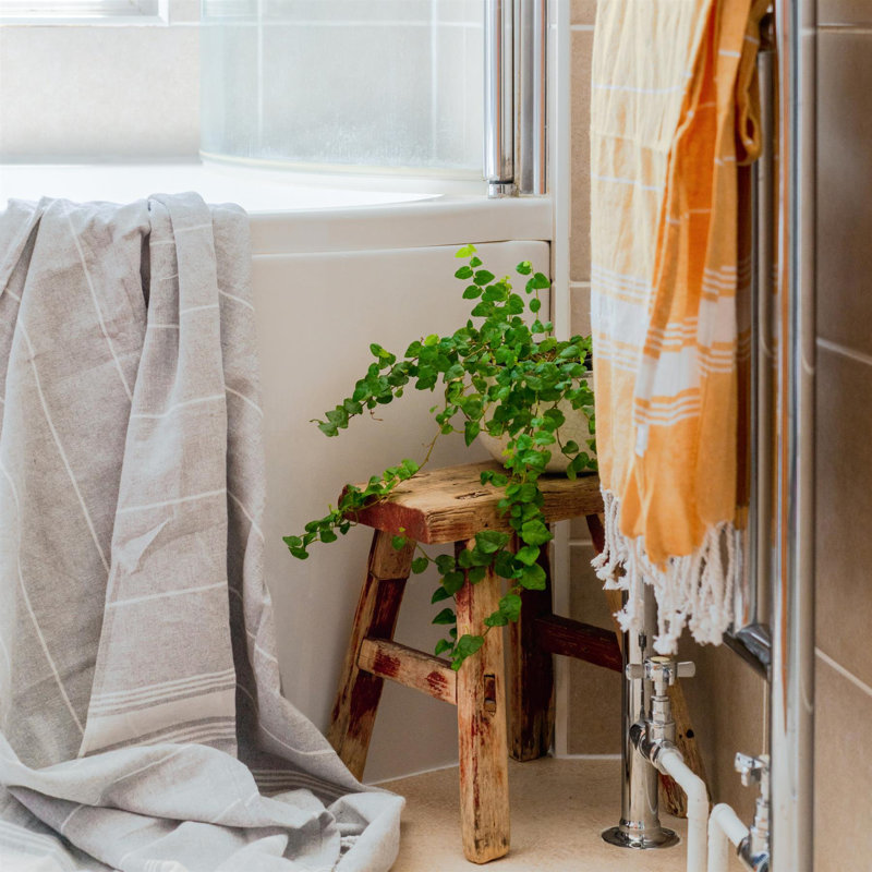 Nicola Spring - Turkish Cotton Bath Towel - 170 x 90cm, Yellow