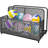 Patio Poolside Float Storage Basket,Poolside Float Storage, Outdoor Storage, Outdoor Pool Caddy With Rolling Wheels For Floaties,Beach-Sturdy & Movable,Grey
