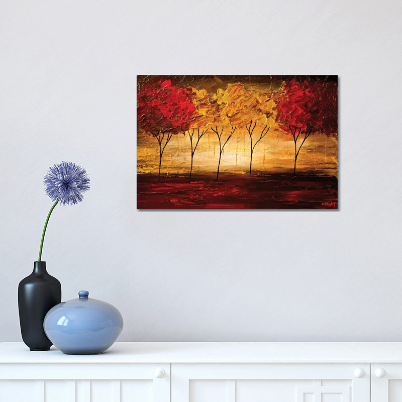 Together by Osnat Tzadok - Painting on Canvas, 30.48 cm H x 45.72 cm W, No Framed