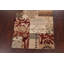 Tapis rouge / beige en laine touffeté à la main Rachapudi