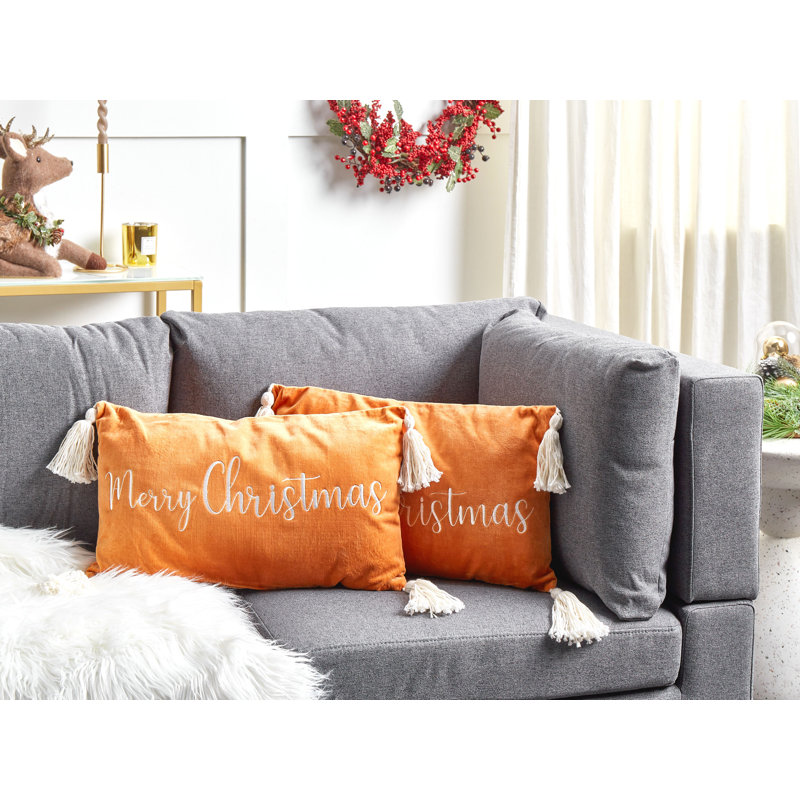 LITHOPS Rectangular Lumbar Cushion, Orange