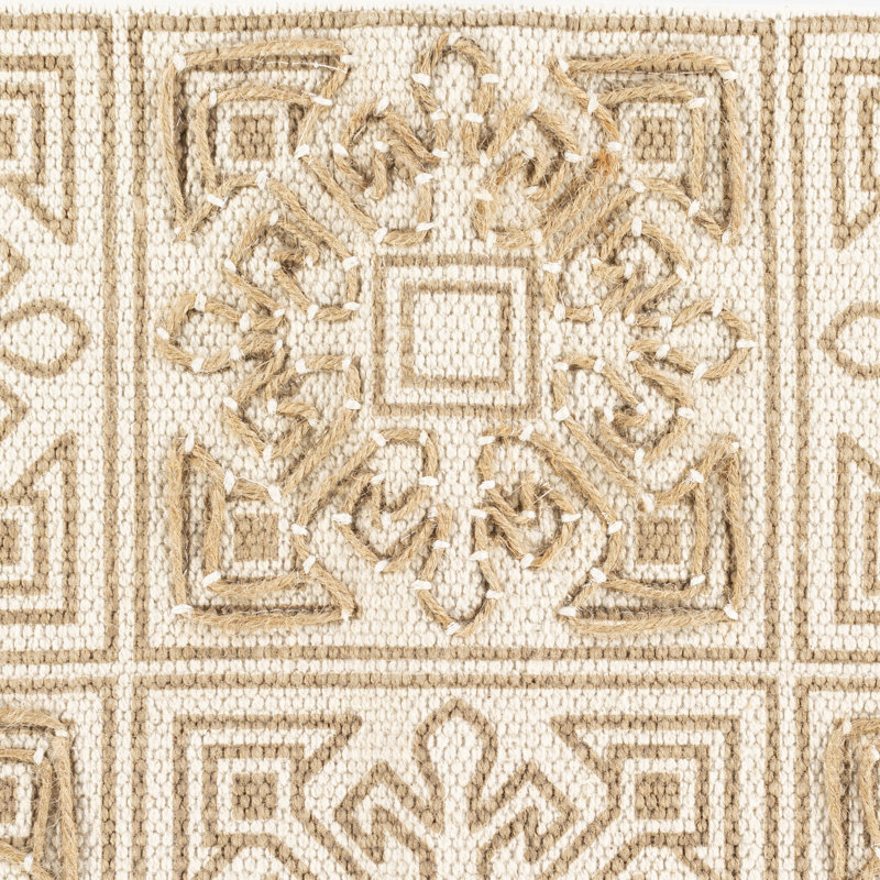 Chloe Block Print Cotton Reversible Throw Pillow, Polyester/Polyfill