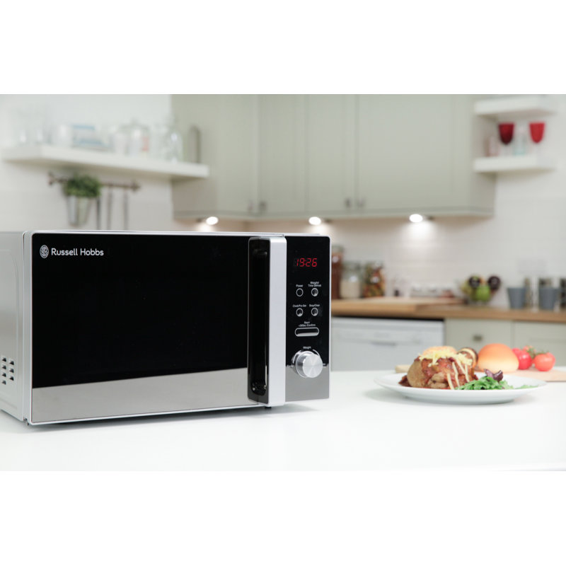 20 L 800W Countertop Microwave, Silver
