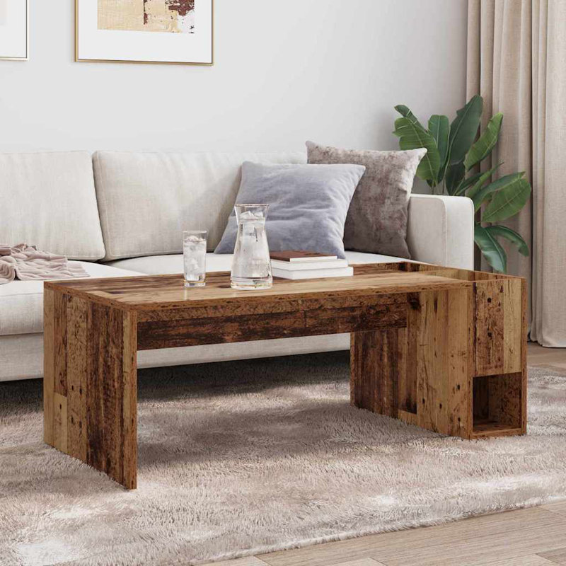 Coffee Table with Storage, Old Wood