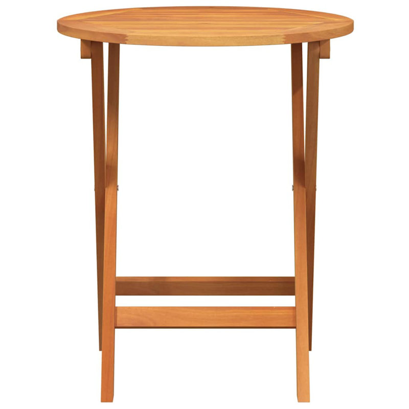 Garden Table Folding Natural Solid Acacia Wood Outdoor Foldable Patio