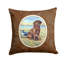  Coussin 14 "chocolat Labrador