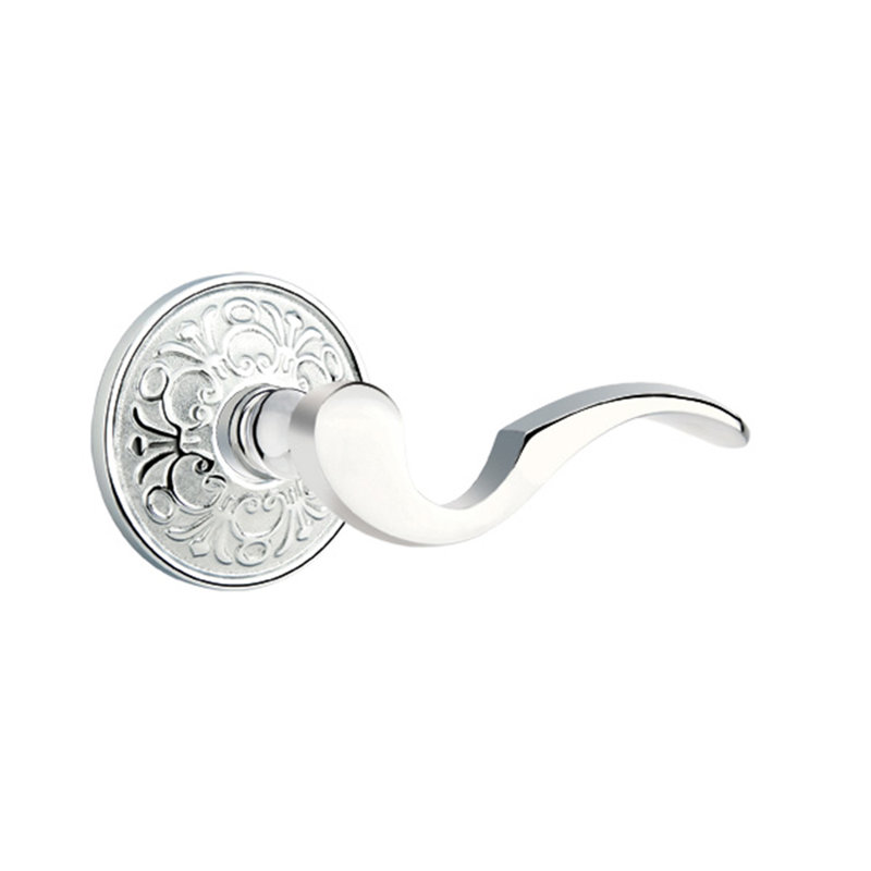 Poignée de porte avec rosette Cortina Passage (Hall & Closet), Droite, Chrome poli