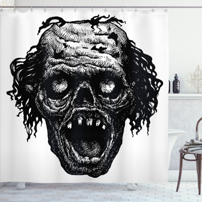 Ensemble de rideau de douche + crochets