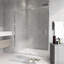 Porte de douche coulissante à cadre pivotant en chrome de 56 à 60 po x H 71 po-118698709