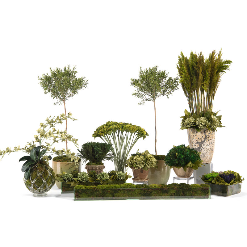 Faux Plant in Glass Jar