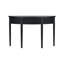 Distinctive Features Of Pine Veneer Console Table With Vertical Stripe Drawer Fronts And Four Legs-852979544