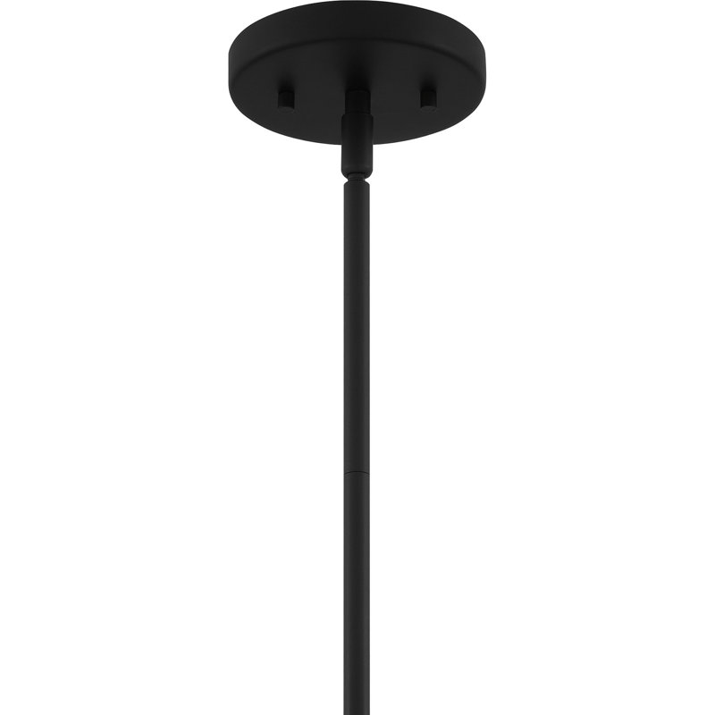 Luminaire suspendu noir mat 1 lumière Carlysle